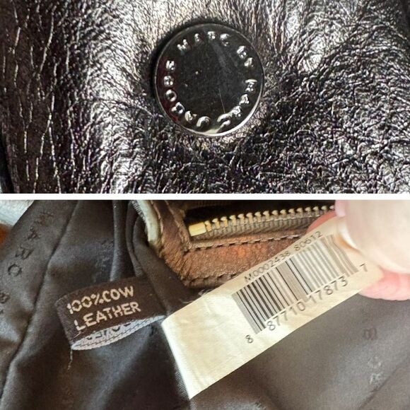 MARC BY MARC JABOBS "Too Hot to Handle" Hobo Crossbody/Shoulder Bag in Gunmetal - Picture 12 of 16